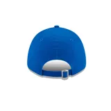 Gorra New Era modelo 9FORTY de los LA Dodgers en color azul, con corona estructurada, visera curvada y cierre ajustable. Presenta el logotipo del equipo bordado en amarillo en la parte frontal y el logo de la marca en el lateral. Confeccionada en tejido de algodón.