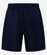 Bermuda deportiva gris para hombre, con cintura elástica, cordón de ajuste, bolsillos laterales y recortes laterales con red. Confeccionada en poliéster.