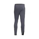 Pantalón de entrenamiento Nike Strike color gris con logo rosado, de corte slim, ligero y transpirable. Cuenta con tecnología Dri-FIT, bolsillos laterales con cierre, pretina elástica con cordón y puños con cierre.