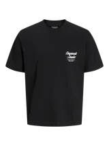 Remera de manga corta y cuello redondo con calce holgado, confeccionada en jersey de algodón. Presenta estampa gráfica en el pecho con la inscripción Originals Studio.