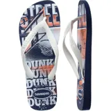 Ojotas Havaianas Top Athletic con diseño estampado en tonos negro, gris y verde, con motivos de skateboarding.