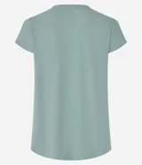 Remera de manga corta Get Over, confeccionada en microfibra con textura de micro-cuadros y escote redondo. Presenta un diseño versátil y ligero, ideal para actividades deportivas o uso casual.