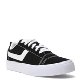 Championes urbanos Pony modelo Garden, color negro con detalles en blanco. Confeccionados en una combinación de lona y gamuza, cuentan con suela de goma blanca y cierre mediante cordones.