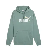 Canguro verde de frisa con capucha, cordones ajustables y bolsillo tipo canguro. Logotipo de Puma estampado en el pecho.