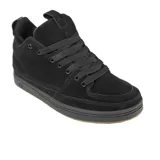 Zapatillas de skate éS modelo Penny 2, color negro, de caña baja, con cordones y suela de goma marrón.