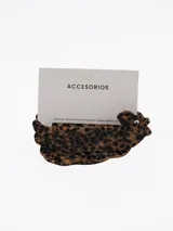 Pinza para el pelo con diseño de leopardo y forma de animal.