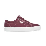 Zapatillas Etnies Kayson color borgoña con suela blanca.