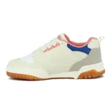 Championes Avia Cordelia, color blanco con detalles en beige, azul y rosa.