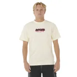 Remera color crema con estampado del logo de Rip Curl en el pecho.