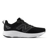 Championes de running New Balance 460, color negro con logo gris y suela blanca.