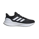 Championes Adidas Ultrabounce 5 negros con detalles en blanco, ideales para running.