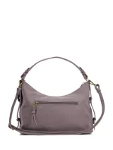 Cartera hobo Hush Puppies modelo Dover, color marrón, con diseño de asa corta, bolsillo frontal con solapa y cierre superior de cremallera.