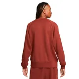 Buzo Nike Air de cuello redondo y manga larga, color negro con el logo de la marca y la palabra 'AIR' estampados en blanco en el centro del pecho.