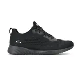Championes Skechers Bobs Sport Squad - Tough Talk color negro. Capellada de tejido knit suave con textura, cordones y plantilla Skechers Memory Foam.