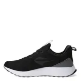 Championes Topper Split de running para hombre, color negro con detalles en gris y suela blanca.