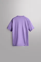 Camiseta de entrenamiento regular fit de Zara Athleticz, color lila, confeccionada en tejido técnico fluido y ligero con cuello redondo y manga corta ranglán.