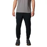 Pantalon Columbia modelo Sage Peak Tapered de corte ajustado, color negro, con cintura elástica, entrepierna reforzada y dobladillo elástico en los tobillos.