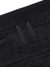 Short deportivo Under Armour Vanish Elite 2in1 para hombre, color negro, con calza interior ajustada y short exterior holgado. Diseñado para ofrecer movilidad total y comodidad durante el entrenamiento.