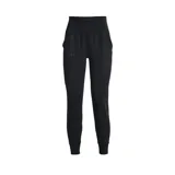 Joggers deportivos Under Armour modelo Motion, color negro, con cintura ancha y plana, bolsillos laterales abiertos y puños elásticos en los tobillos.