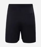 Pijama corto para hombre confeccionado en felpa de modal color negro, compuesto por una remera de manga corta y cuello redondo, y una bermuda de corte cómodo con ajuste elástico.