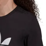 Remera Adidas Adicolor Classics Trefoil negra con logo blanco estampado en el frente.