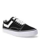 Championes urbanos Pony modelo Old School Canvas, color negro con detalles en blanco, confeccionados en lona, con logo característico en los laterales y suela de goma.