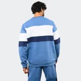 Buzo de felpa Umbro del Club Nacional de Football, con diseño de bloques de color en azul, rojo y blanco. Presenta cuello redondo, puños y ruedo acanalados, con el logo de la marca y el escudo del club bordados en el pecho.
