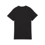 Remera Puma modelo Class Standard Tee, color negro, de manga corta y cuello en V, con pequeño estampado frontal de la marca.