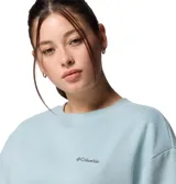 Buzo de cuello redondo con corte oversize, confeccionado en una suave mezcla de algodón. Presenta puños y dobladillo acanalados, con el logo de la marca bordado en el pecho.