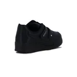 Championes deportivos Kolosh para mujer, color negro, con cierre de doble tira de velcro y detalle de aplique brillante en el lateral.