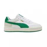 Championes Puma CA Pro Suede blancos con detalles en verde.