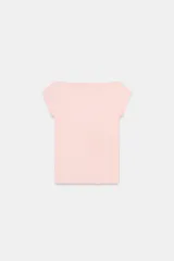 Camiseta negra de corte slim fit, con cuello barco y manga corta.