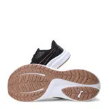 Championes de running Puma Skyrocket Lite 2, color negro con detalles en blanco y cobre. Presentan exterior de malla transpirable, entresuela amortiguada PUMALite, plantilla SOFTFOAM+ y suela de goma de largo completo.
