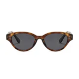 Lentes de sol Zanzíbar con montura marrón carey de plástico reciclado y lentes grises con filtro UV 400.