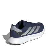 Championes de running Adidas modelo Duramo SL 2, color azul marino con detalles en gris plateado. Presentan capellada de malla transpirable, mediasuela con tecnología LIGHTMOTION para amortiguación y suela de goma Adiwear para mayor tracción.
