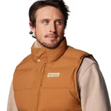 Chaleco reversible Columbia de la colección Heritage, con diseño acolchado en color marrón. Cuenta con cierre frontal, bolsillos laterales de doble entrada y dobladillo ajustable con cordón. Incorpora tecnología Omni-Shield para repeler la humedad y manchas.