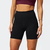 Short deportivo de compresión con cintura alta, confeccionado en tejido PowerHold resistente a la fricción y con control de humedad.