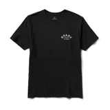 Remera negra de manga corta con logo Roark Gear & Guides estampado en el pecho.