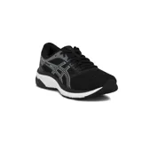 Championes de running Asics Gel-Sparta, color negro con entresuela blanca y detalles en gris.