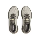 Championes de trail running Merrell modelo Morphlite, color gris con detalles en verde oliva. Presentan exterior de jacquard, entresuela de espuma FloatPro para mayor amortiguación y suela de goma adherente diseñada para terrenos mixtos.