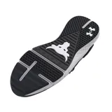Championes de entrenamiento Under Armour Project Rock BSR 3, color negro con suela blanca. Presentan diseño de malla transpirable, logo de la colección Project Rock en el lateral y detalle gráfico con la frase 'Blood, Sweat, Respect'.