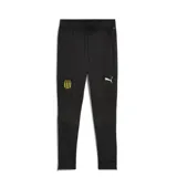Pantalón deportivo Puma del Club Atlético Peñarol, color negro, con cintura elástica, escudo del club en la pierna derecha y logo de la marca en la izquierda.