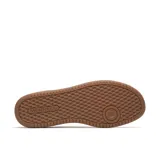 Zapatillas Merrell modelo Cygnet Canvas, color verde militar con una gran letra "M" blanca en el lateral y suela de goma marrón.