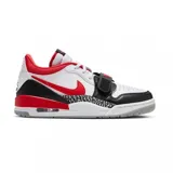 Zapatillas urbanas Nike Air Jordan Legacy 312 Low, color blanco, gris y negro. Diseño que combina elementos icónicos de AJ 3, AJ 1 y Alpha Force.