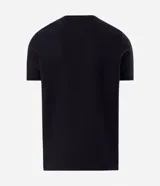 Remera de manga corta Marfinno para hombre, de color blanco y con cuello redondo. Confeccionada en tejido texturizado de mezcla de algodón y poliéster.