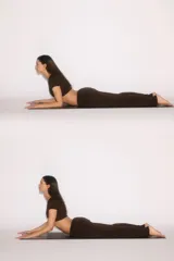 Pantalón de yoga de punto suave en mezcla de modal, de corte relajado, con cintura elástica de tiro bajo y piernas amplias.
