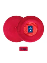 Boina de paño en varios colores.