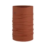 Cuello multifuncional Buff de diseño tubular, color marrón, confeccionado en tejido elástico y transpirable con protección solar UPF 50.