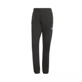 Pantalón de jogging negro Adidas Essentials con logo blanco bordado en el muslo izquierdo.
