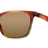 Lentes de sol Sunski Ventana, color caramelo con ámbar, con montura cuadrada y lentes polarizadas marrones.